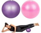 2 Pieces 25cm Soft Anti Burst Yoga Ball Exercise Gym Pilates Fitness Ball