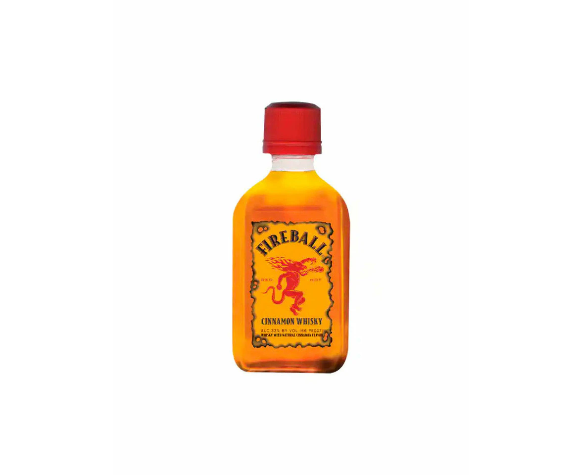 Fireball Cinnamon Flavoured Canadian Whisky Miniature 50ml