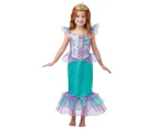 Disney Ariel Glitter & Sparkle Kids Girls Dress Up Halloween Party Costume - Blue