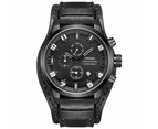 Men's Waterproof Business Casual Wrist Watch - Black
