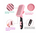 Self Cleaning Slicker Brush For Cat & Dog - Cat Grooming Brushes For Shedding Removes Mats, Tangles And Loose Hair Suitable Cat Brush For Long & Short Hair