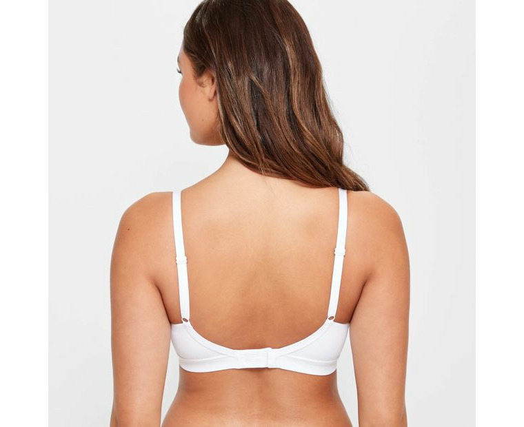 Wirefree Balconette Contour Bra - Lily Loves - White