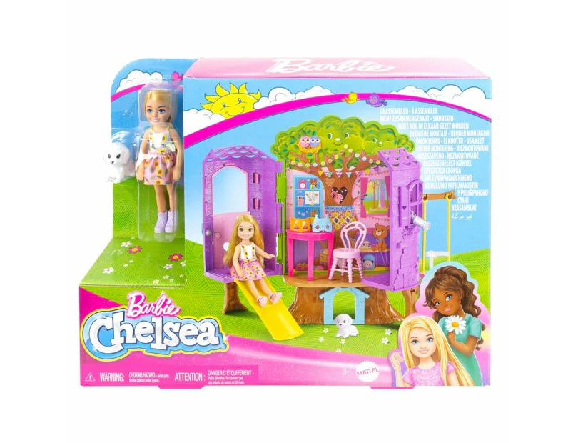Barbie Chelsea Doll and Treehouse Playset - Pink