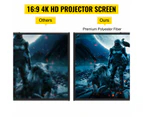 90" Tripod Portable Projector Projection Screen 4K HD 16:9 Home Cinema