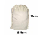 Calico Drawstring Bag H21.5*W15cm - 30 Bags