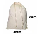 Calico Drawstring Bag H50*W40cm - 25 Bags
