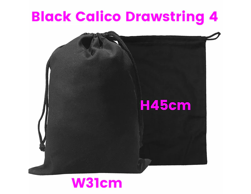 Calico Drawstring Bag H45*W31cm - 25 Bags