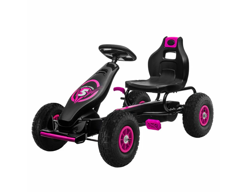 Kahuna G18 Kids Ride On Pedal Go Kart - Rose Pink