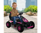 Kahuna G18 Kids Ride On Pedal Go Kart - Rose Pink