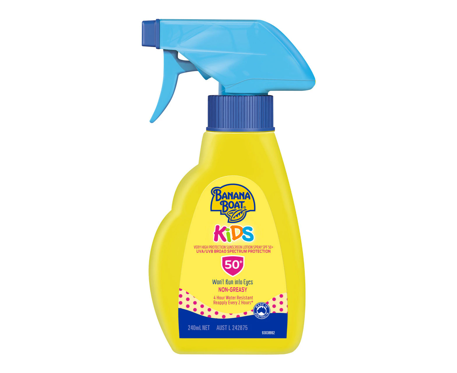 Banana Boat Kids Sunscreen Lotion Spray SPF 50+ 240mL