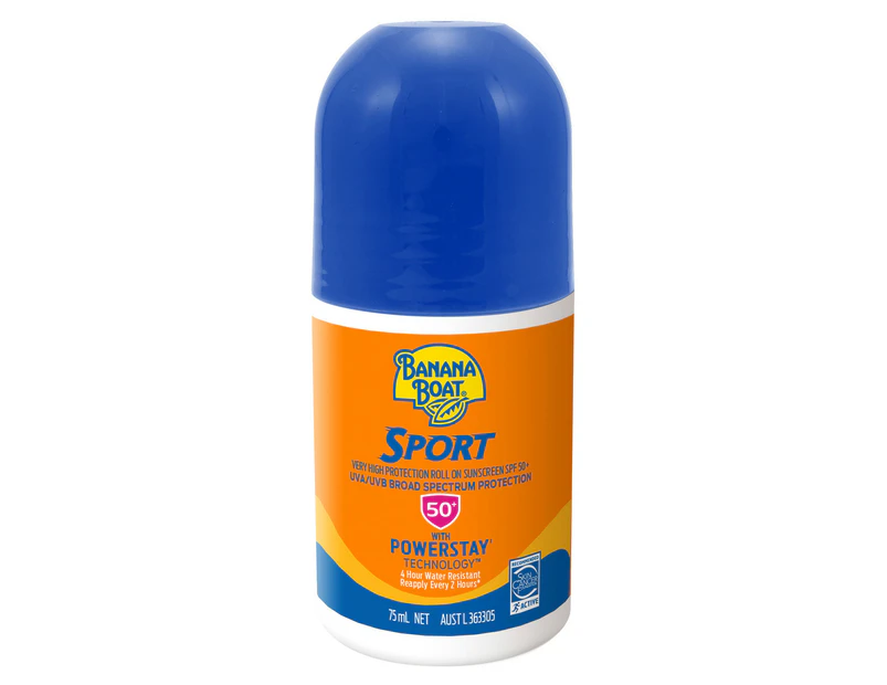 Banana Boat Sport Roll-On Sunscreen SPF50+ 75mL