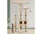 Advwin 138cm Cat Tree Scratching Post Scratcher Tower Condo House Furniture Wood