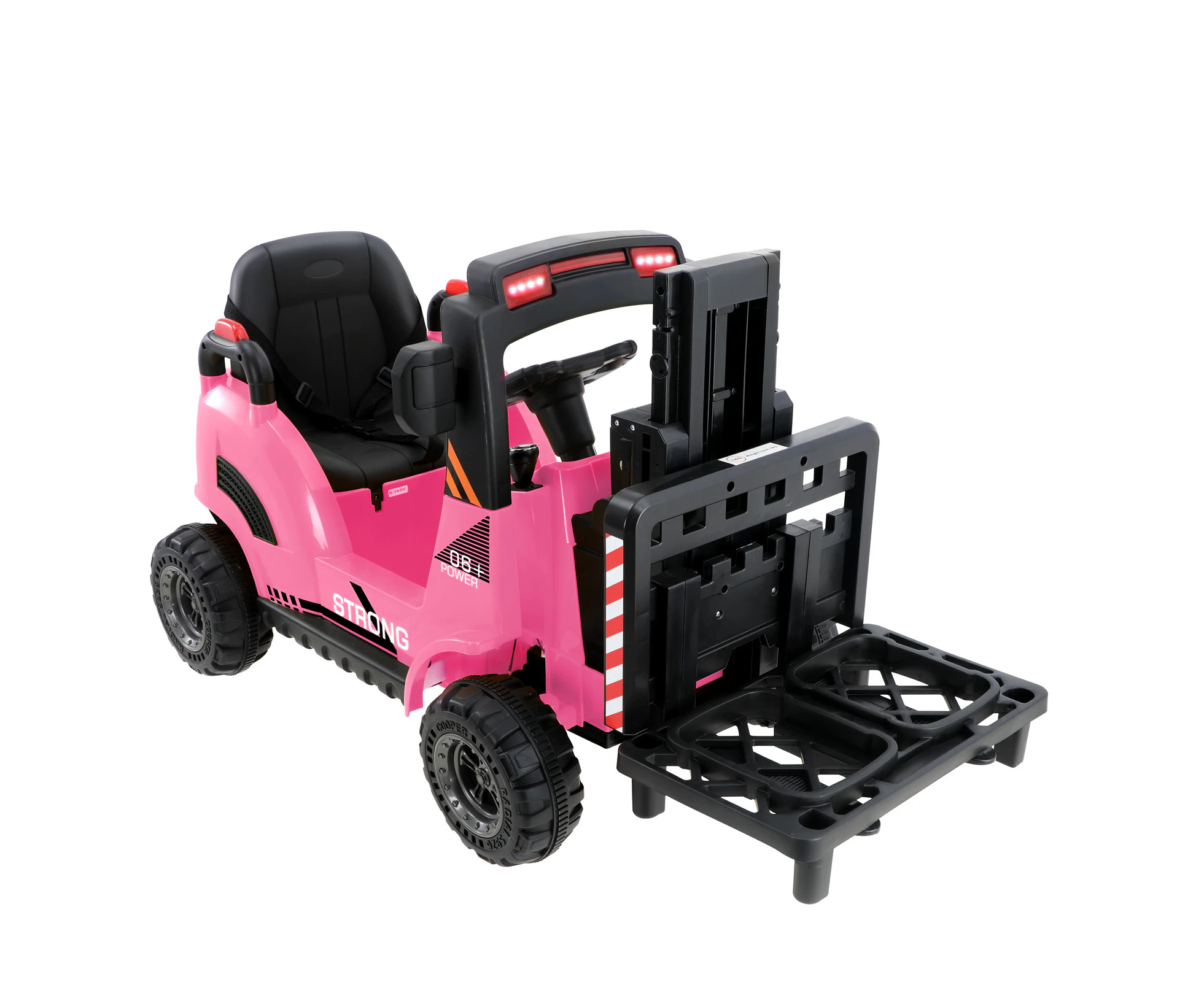 Mazam Kids Ride On Car Electric Forklift Toy for Toddlers 12V Rechargeable Pink