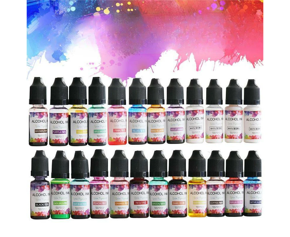 Poppy Crafts Alcohol Ink 10ml 24 Pack