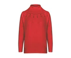 Grace Hill - Womens Jumper - Long Winter Sweater - Red Pullover - Casual Clothes - Knitwear - Long Sleeve - High Neck - Warm Comfy Fashion - Work Wear - Red