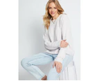 Capture - Womens Jumper - Regular Winter Sweater - Grey Pullover Casual Clothing - Long Sleeve - Silver - Crew Neck - Work Wear Fashion Office Outfit - Grey