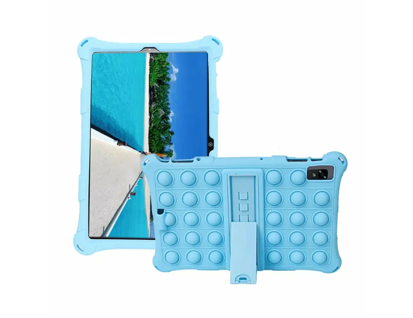 Soft Silicon Kids Safe Case For Alldocube Iplay 40 Pro 10.4 Inch Iplay 40 Iplay 40 H Push Bubble Tablet Stand Cover - Blue