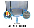 Replacement Trampoline Safety Pole Net Round Spare 14ft/Foot 8 Pole