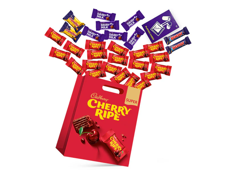 30pc Cadbury Dairy Milk Cherry Ripe Super Showbag Chocolate Confectionery Snacks