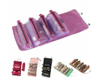 Cosmetic Bag Drawstring Makeup Case Storage Roll Bag Portable Carry Box Travel - Green