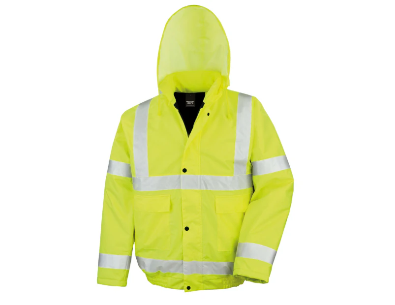 SAFE-GUARD by Result Mens Hi-Vis Winter Blouson Jacket (Yellow) - BC5563