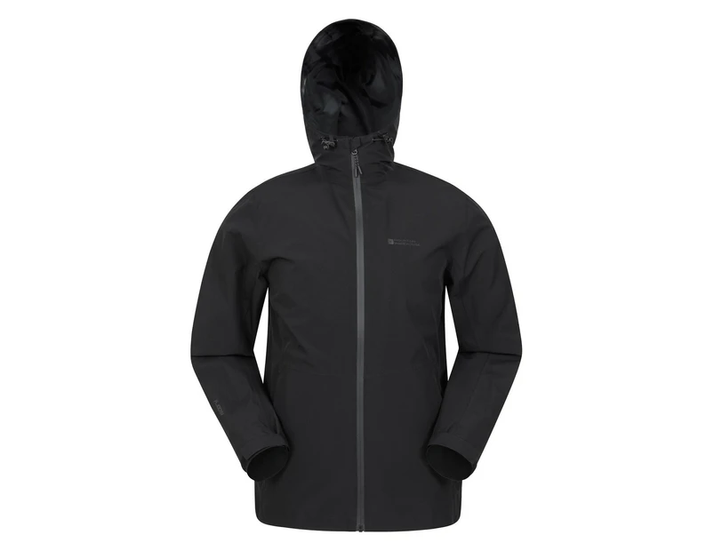 Mountain Warehouse Mens Covert Waterproof Jacket (Black) - MW1178