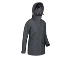 Mountain Warehouse Womens Shore Textured Waterproof Jacket (Grey) - MW107