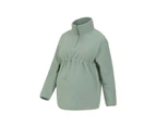 Mountain Warehouse Womens Cosy Sherpa Half Zip Maternity Fleece Top (Green) - MW1097