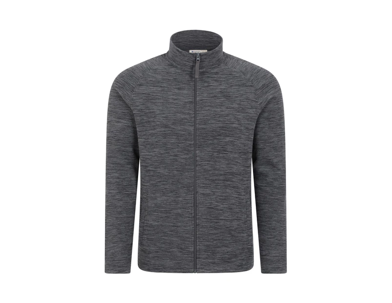 Mountain Warehouse Mens Snowdon II Full Zip Fleece Jacket (Dark Grey) - MW1292