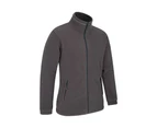 Mountain Warehouse Mens Bernard Windproof Fleece Jacket (Dark Grey) - MW118
