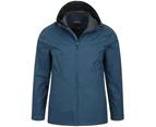 Mountain Warehouse Mens Rift Extreme 2.5 Layer Waterproof Jacket (Blue) - MW149