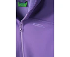 Mountain Warehouse Childrens/Kids Exodus Water Resistant Soft Shell Jacket (Purple) - MW177