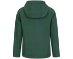 Mountain Warehouse Childrens/Kids Exodus Water Resistant Soft Shell Jacket (Dark Green) - MW177