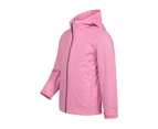 Mountain Warehouse Childrens/Kids Torrent Taped Seam Waterproof Jacket (Pale Pink) - MW210