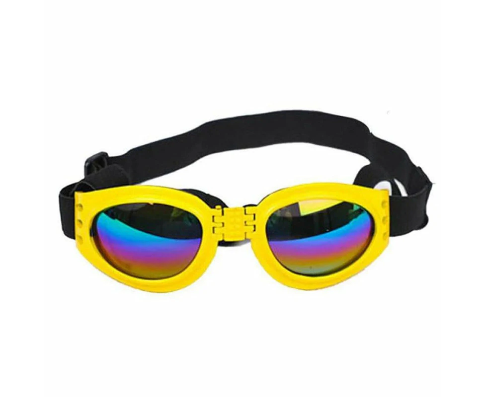 Protection Small Doggles Dog Sunglasses Pet Goggles Uv Sun Glasses Eye Wear - Yellow