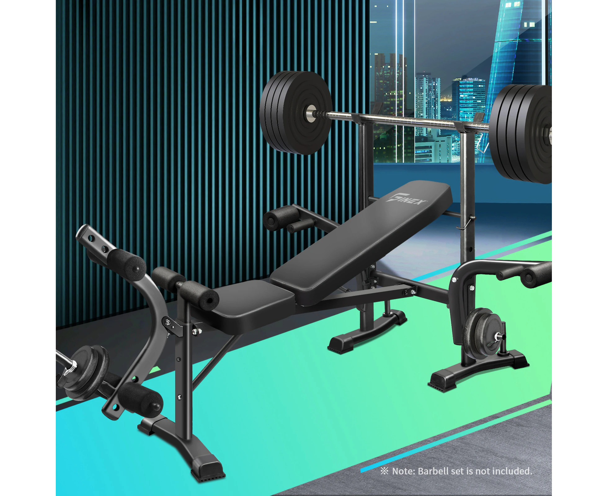 Finex Weight Bench Press 8-IN-1 - Black