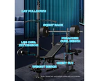 Finex Weight Bench Press Pulldown Equipment - Black