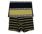 Bonds Men's Everyday Trunks 3-Pack - Black Stripe/Olive/Black