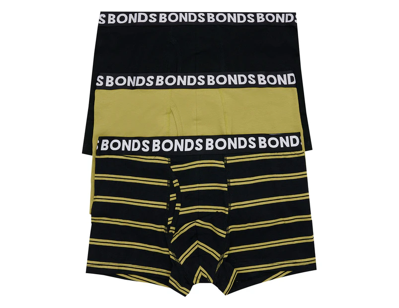 Bonds Everyday Plain Trunks 3 Pack In Black