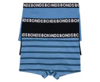 Bonds Men's Everyday Trunks 3-Pack - Blue Stripe/Black/Blue