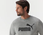 Puma Men's Essentials Big Logo Crew Sweatshirt - Medium Grey Heather