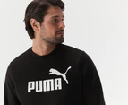 Puma Men's Essentials Big Logo Crew Sweatshirt - Black