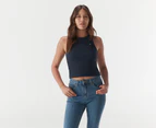 Tommy Jeans Women's Feminine Rib Tank Top - Cobalt Sapphire