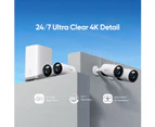Eufy Security E330 24/7 Camera 4 Pack With Homebase 3