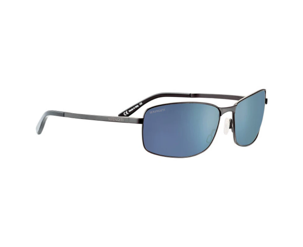 Serengeti Varese 2.0 SS568004 Shiny Dark Gunmetal / 555nm Blue Polarised Photochromic Lenses