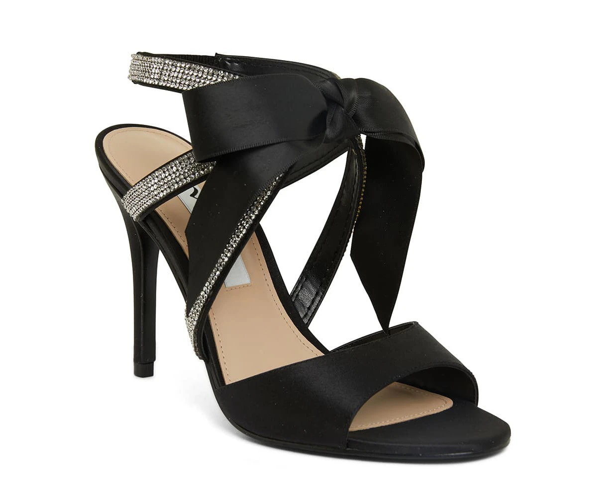 Womens Footwear Nina Claudia Noir Satin Sandal