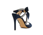 Womens Footwear Nina Claudia New Navy Satin Sandal