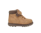 Grosby HenriB Little Boys Ankle Boots Strap Elastic Laces Padded Collar - Camel