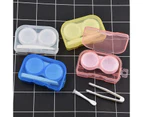 Contact Eye Lens Storage Case Tweezer & Soft Tip Sucker Applicator Kit Au Stock - Pink