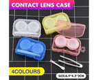 Contact Eye Lens Storage Case Tweezer & Soft Tip Sucker Applicator Kit Au Stock - Blue